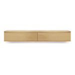 Looox Wood collection Base Block Meuble sous-lavabo 200x30x40cm 2 tiroirs Chêne old grey SW405442