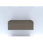 H&R Badmeubelen Matrix Meuble sous-lavabo - 120x44.8x40cm - façade 3D - 1 tiroir - sans poignées avec profil de prise en main - charleston SW758197