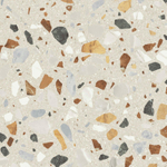 Terravito Hodoro carreau mural et de sol - 59.5x59.5cm - 9.5mm - rectifié - Terrazzo - beige SW857376