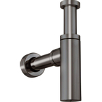 Crosswater Union Siphon - 40cm de long - noir chrome brossé SW968249