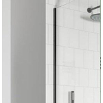 Crosswater Gallery Muurprofiel - 200cm - voor 10mm glas - mat zwart SW700811