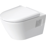 Duravit D-neo Wandcloset - diepspoel - rimless - 37x54x40cm - glans wit SW640587