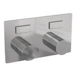 BRAUER Chrome Carving - 2 fonctions - mitigeur thermostatique encastré - boutons-poussoirs - éléments encastrés/apparents - chrome SW925506