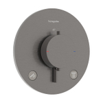Hansgrohe Ecostat Comfort S mitigeur thermostatique encastré pour 2 fonctions chrome noir brossé SW1245319
