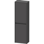 Duravit Ketho.2 Halfhoge kast - met 2 deuren - 40x132x24cm links - met tip ongrafiet - mat grafiet (grijs) SW772078