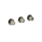 Hotbath Cobber Afbouwdeel - inbouw douche thermostaat - met 2 stopkranen horizontale plaatsing - geborsteld nikkel (RVS) SW229895