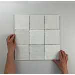 Terravito MalenoWhite brillant forme à la main 13x13 SW1026232