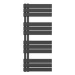 Belrad Radiateur sèche-serviettes - gauche - raccordement/comb - 1200X500mm- Noir SW1152680