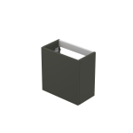 INK Contra/Enter Fonteinonderkast - 40x22x40cm - greeploos - 1 deur - links en rechtsdraaiend - MDF lak Mat beton groen SW693093