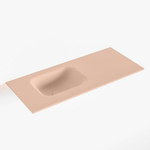 Mondiaz LEX Fontein - 70x30x0.9cm - wasbak Links - zonder kraangaten - voor toiletmeubel - Solid surface - Rosee SW1025959