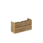 Thebalux Type Meuble sous vasque 120x45x60cm poignée intégrée bois 2 tiroirs hauts softclose MDF Sequoia texture SW765878