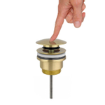 Best-Design Nancy bonde clic clac sans trop-plein 5/4 mat or SW353553