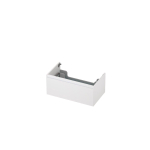 INK Wastafelonderkast - 80x45x35cm - 1 lade - greeploos - MDF lak - Mat wit SW157925
