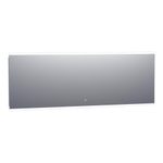 BRAUER Jasper spiegel – 200x70 cm – directe LED boven – dimbaar, touchbediening – Aluminium SW278208