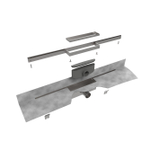 Easy drain M-line douchegoot 100cm complete set waterslot 50 mm rvs SW96785