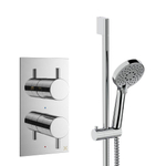 Crosswater MPRO Ensemble de douchette - 2 poignées - douchette à main - barre de douche - chrome SW1472600