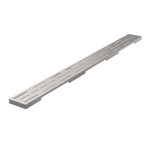 Brauer Grille de caniveau de douche - 80x7cm - acier inoxydable brossé SW771680