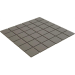 La Mosaic Factory London carreau mosaïque - 30,9x30,9cm - carrelage mural et de sol - Carré - Porcelaine Gris Foncé Mat SW62228