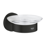 Grohe Start Zeepschaal - met houder - glas - matte black (mat zwart) SW1126697