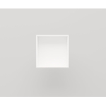 Crosstone by Arcqua Solid Alcove inbouwnis 30x30x10cm solid surface mat wit SW420141