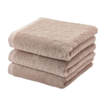 Aquanova London Handdoek - 55x100cm - 3 stuks - Nougat SW722773