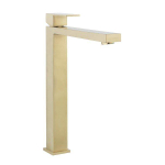 Crosswater Verge Wastafelmengkraan verhoogd - geborsteld messing (goud) SW648417