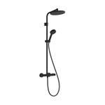 Hansgrohe Activera S ensemble de douche pluie apparent – thermostatique – douche de tête Ø 24 cm – douchette 1 jet – noir mat SW1388476
