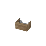 Ink meuble sous lavabo 60x35x45cm 1 tiroir sans poignée turnboard en bois chêne pur SW439476