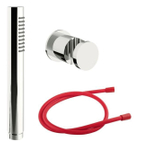 Royal Plaza baden handdouche set chroom, doucheslang rood SHOWROOMMODEL SHOW19067