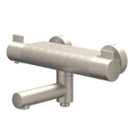 IVY Pact Mitigeur thermostatique de baignoire apparent - bec de baignoire pivotant - inverseur - Cooltouch - Nickel brossé PVD SW1031154