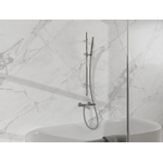 Fortifura Calvi Badkraan - met glijstangset - staafhanddouche - metalen doucheslang - hoogglans chroom SW997404