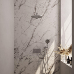 Brauer Chrome Edition douche thermostatique à effet pluie avec bouton poussoir 56 30cm pommeau de douche bras mural droit 3 positions douche à main flexible de douche raccord mural coude chromé SW925551