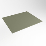 Mondiaz TOP 51 Plan sous vasque - 40x51x0.9cm - compatible comme plan de meuble - solid surface - Army SW1020140