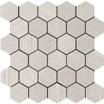 Italgraniti Silver grain Carrelage mosaïque 30x31cm 9.5mm porcellanato Grey SW498757
