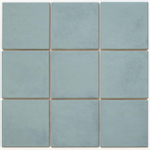 The Mosaic Factory Kasba - Carrelage mosaïque - 30x30cm - carrelage mural - Carré - porcelaine - Turquoise mat SW1015074