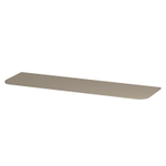 INK Concept R Plan vasque - 160x45x1.7cm - pour meuble bas arrondi - MDF laqué - Crème cotton mat SW1406157
