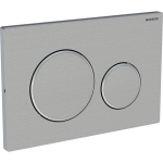 Geberit Sigma 20 bedieningplaat met frontbediening voor toilet 24.6x16.4cm geborsteld RVS SW63527