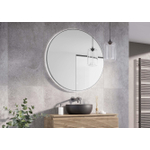 H&R Badmeubelen Rondo 2.0 Spiegel - frame gun metal - 100cm- dimbaar - LED - spiegelverwaming SW1171081