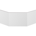 Plieger Contour panneau frontal 125cm pour baignoire d'angle Contour blanc 0940902