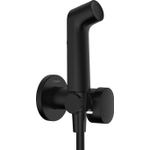 Hansgrohe Bidet - handdouche - 1jet - ecosmart - voor warm water - met douchehouder en doucheslang - 125 cm - mat zwart SW1172921