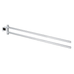 GROHE Essentials Cube Porte-serviettes - 43,9cm - double - pivotant - chromé 0438173