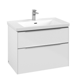 Villeroy & Boch Subway 3.0 wastafelonderkast - 77.2x57.9cm - 2 lades - Brilliant White (wit) SW641504