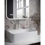 Crosswater 3ONE6 Robinet lavabo - bas - bec courbé 16.1cm - Inox SW876096