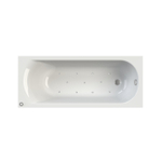 Riho Easypool 3.1 Miami whirlpoolbad - 170x70cm - airo pneumatische bediening links - inclusief poten en afvoer - glans wit SW1116790