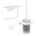 Hansgrohe Addstoris Toiletaccessoireset - driedelig - mat wit SW1079987
