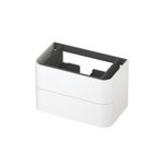 INK Concept R Meuble sous-lavabo - 80x45x52cm - 2 tiroirs - poignées en applique - coins arrondis - MDF laqué - blanc mat SW1405639