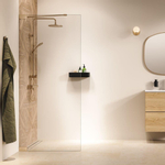 Sealskin Pure Inloopdouche - 90x200cm - helder glas - 8mm - antikalklaag - goud geborsteld SW1079885