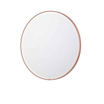 INK SP24 Miroir - 120x4x120cm - LED en bas et en haut à changement de couleur - dimmable - Chauffage de miroir - rond - dans un cadre en acier - aluminium cuivre brossé SW798472