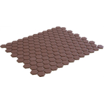 The Mosaic Factory Hexagon - Carrelage mosaïque - 26x30cm - carrelage mural et sol - Hexagonal - porcelaine - Terra Cotta mat SW1015065