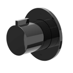 IVY Pact Garniture - 3 voies - inverseur d’arrêt - symmetry - rosace ronde - Noir chrome PVD SW1031122